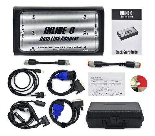 Adaptador Enlace Dato Linea 6 Kit Completo Para Cummins Tool