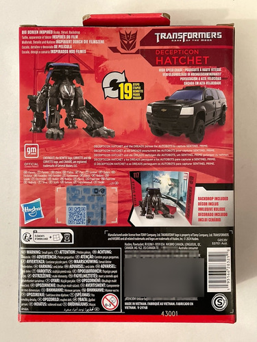Decepticon Hatchet 117 Studio Series Transformers Hasbro (Usado)