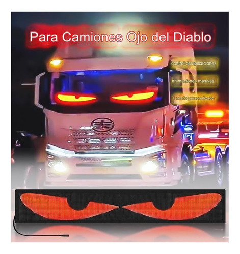 2pcs Ojos Led Animados Para Coche Que Parpadean, Led Ojos