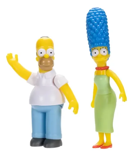 Pacote de 7 bonecos da família Simpsons Jakks Pacific de 2,5
