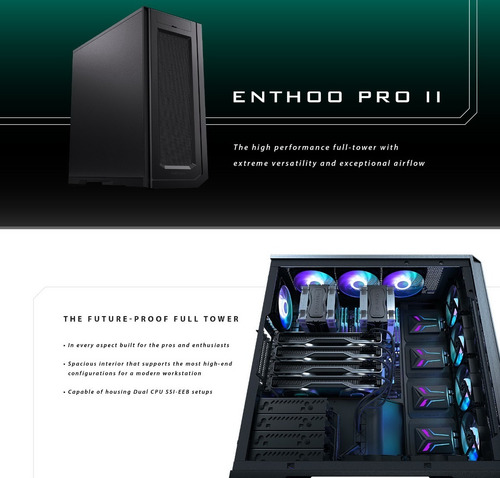 Imagen 9 de 10 de Gabinete Full Tower Phanteks Enthoo Pro 2 Panel Ciego