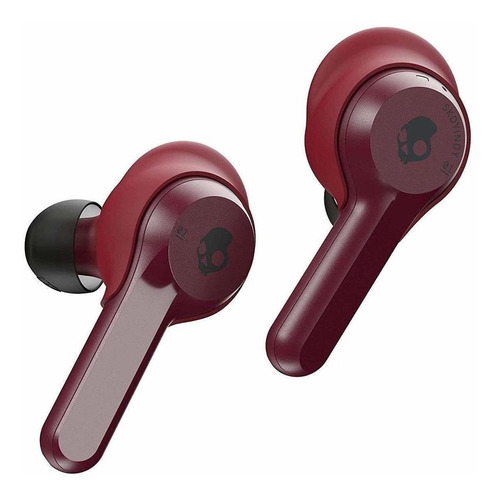 Audífonos in-ear gamer inalámbricos Skullcandy Indy deep red con luz LED