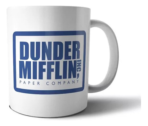 Taza Dunder Mifflin - The Office - Logo Azul