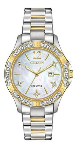 Citizen Ew2514-59d Elektra Reloj Para Mujer De Dos Tonos De