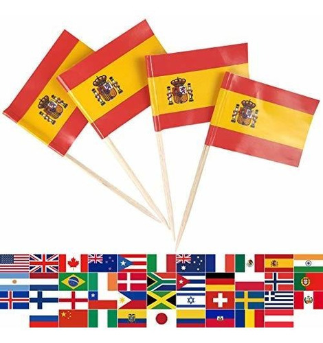 Bandera De Palillo De Dientes España (100uds)