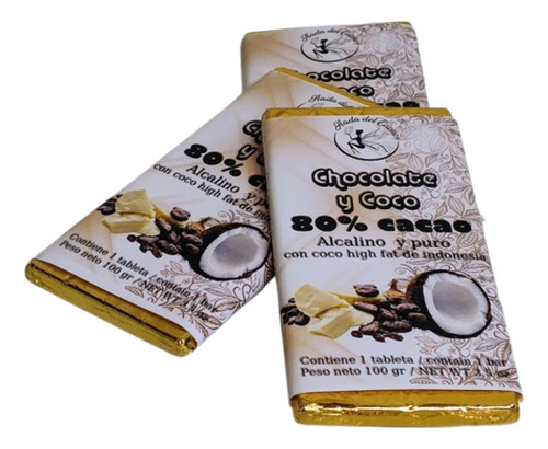 Chocolate (100gr) 80% Coco Sin Azucar Cacao Veg Keto Stevia