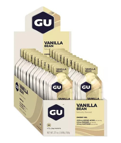 Gu Energy Gel 24 Pack Vanilla Bean