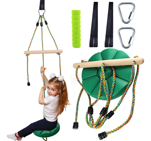 Swing For Kids Disc Tree Set Accessorie Rope Adjustable With