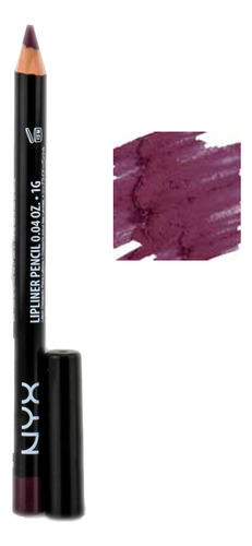 Lápiz Delineador De Labios Nyx Slim 834 Prune