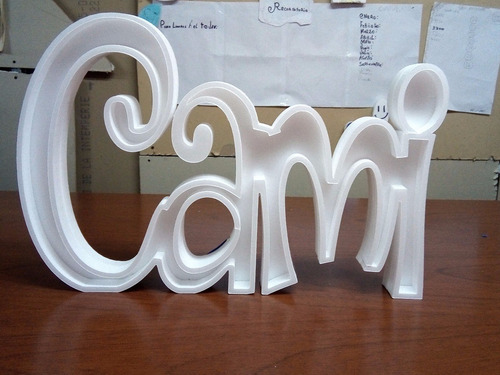 Imagen 6 de 10 de Nombre Iluminado De 7 Letras De 25 Cm Polyfan