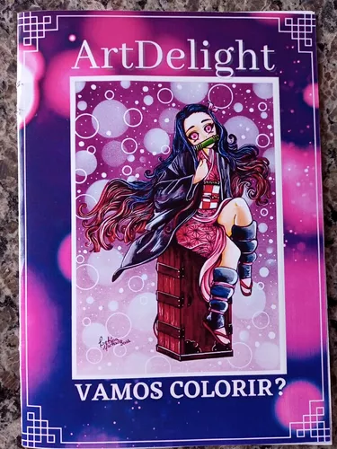 Nezuko Kamado Para Colorir - Imprimir gratuitamente