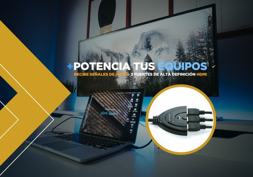 Switch Hdmi 3x1 Splitter Selector 1x3 Hd Ps Dvd Tv Pc 1080p