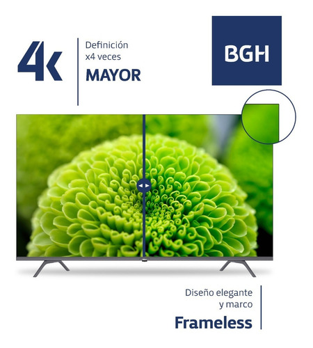 Televisor Bgh 50'' Android Tv Negro 4k Ultra Hd Pne040263