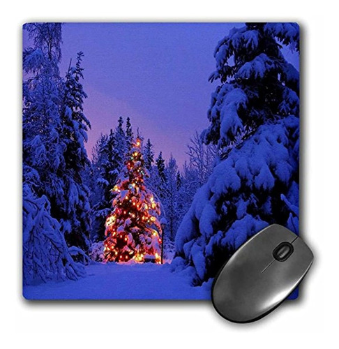 8 x 8 x 0.25 inches Mouse Pad, Invierno En Tiempo De Día