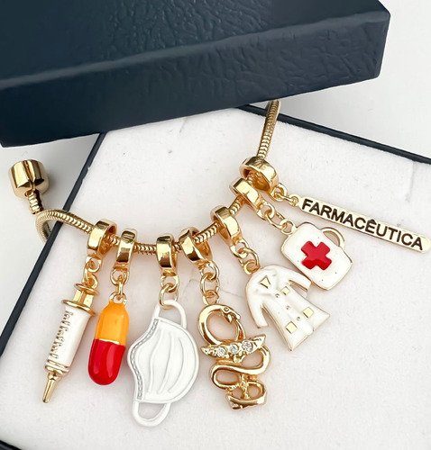 Pulseira Farmacêutica + Caixinha De Presente