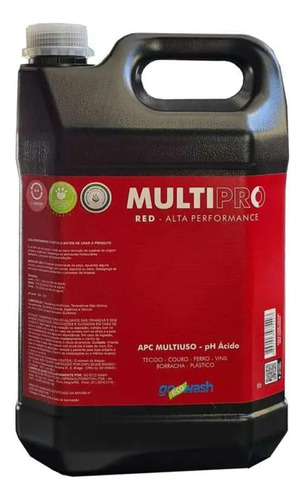 Multipro Red Go Eco Wash - Apc Multilimpador Ácido 5l