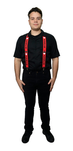 Tirantes Suspenders Unisex I Love Jesus