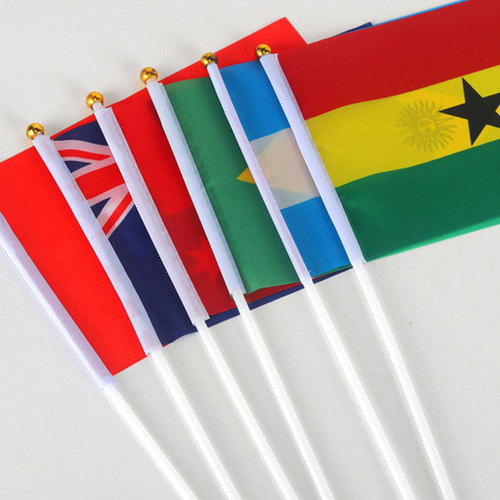 Asta De Bandera Ondeada A Mano, 100 Unidades