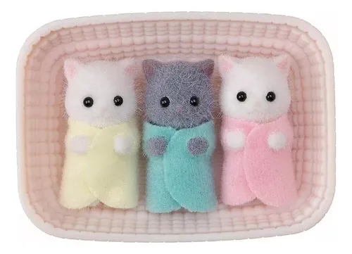 Muñecos De Gatitos Persa Trillizos R0x