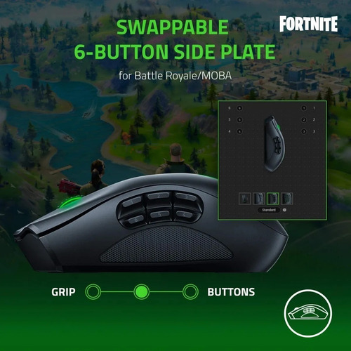 Imagen 2 de 6 de Mouse Inalámbrico Gamer Naga Pro Wireless Moba Mmo Fps Xg!