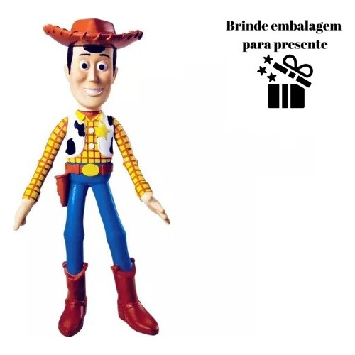 Boneco Vinil Woody Toy Story Líder Brinquedos