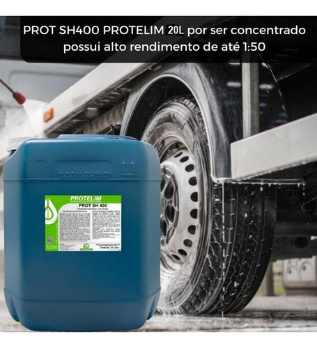 Detergente Shampoo Auto Concentrado Prot Sh 400 Protelim 20l