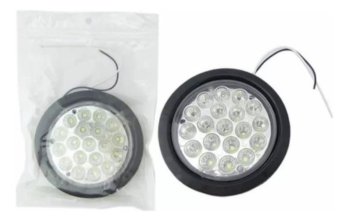 Luz Trasera Camión Luz Trasera 19 Led 12v 4 Pulgadas Blanco