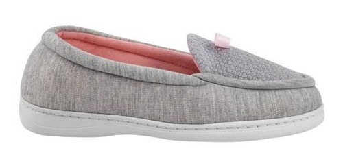 Pantufla Tipo Zapato Confort Para Dama Mujer Color Gris 414