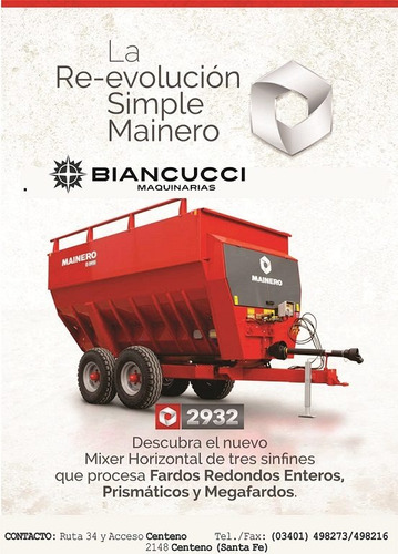 Mixer Mainero 2932 Con Bascula / Biancucci