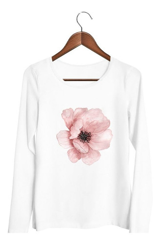 Remera De Mujer Flor Rosa Garden Flower Naturaleza Ml