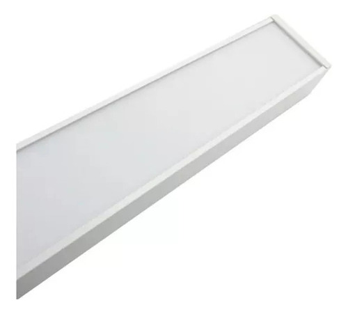 Pendente Luminária Retangular Otan 24w Branco Neutro 120cm