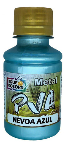 Tinta Pva Metal Colorido 100ml - True Colors - Pronto Cor Névoa Azul - 7969