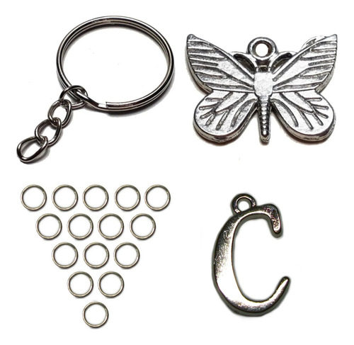 Kit Para Armar Llaveros Bijou Souvenirs Mariposa