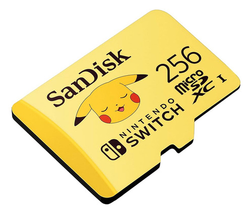 Memoria Flash Sandisk Pikachu 256gb Microsdxc Uhs Clase 3