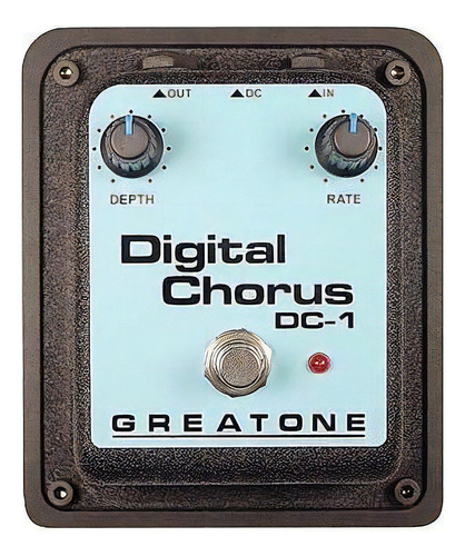 Pedal Para Guitarra Dc1 Greatone Digital Chorus Dc-1 Cor Preto