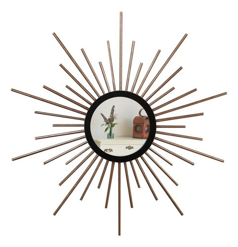 Espelho Decorativo Com Moldura Mini Celestial Rose Gold Moldura Rosa-pálido