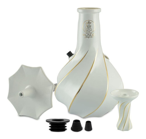 Narguile De Cerâmica Mondo Hookah Mh02 Branco