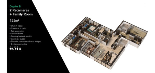 Departamento Renta, En Bosque Real Oaks