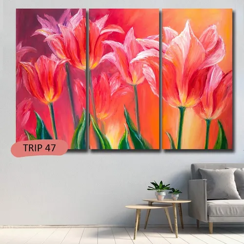 Cuadros Tripticos Flores 60x90 Canvas Tela Premium Hd Cuadros Tripticos Flores 60x90 Canvas Tela Premium Hd