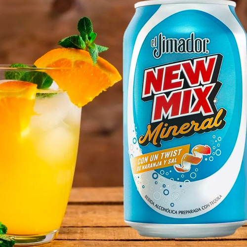 Bebida Preparada New Mix Naranja Lata 473 Ml