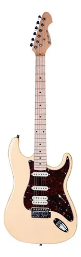 comprar Guitarra Michael Strato Com Efeitos Gms250 Cr Cream