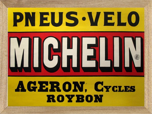 Bicicletas Michelin , Cuadro, Poster, Publicidad       H255