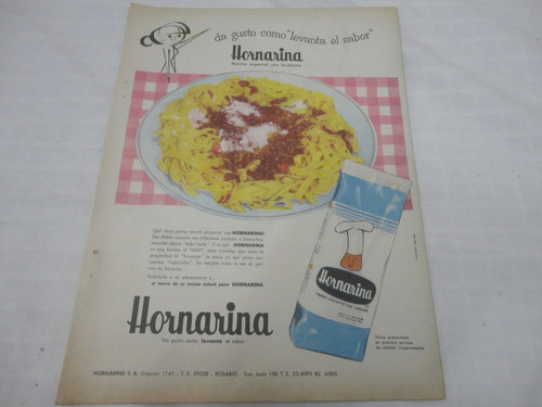 Clipping Publicidad Harina Hornarina