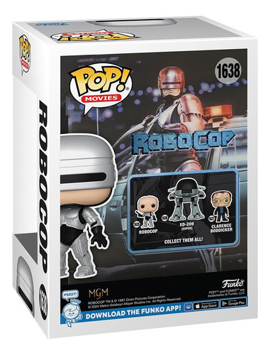 Funko Pop! Robocop: Robocop Metallic #1638 Entertainme Earth