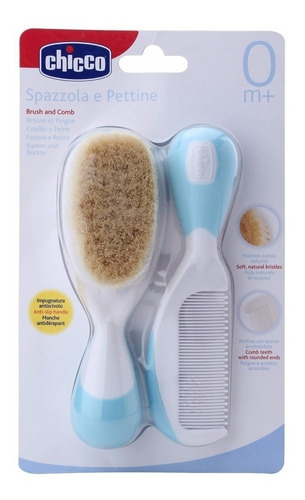 Imagen 3 de 5 de Cepillo Y Peine De Cerda Natural Para Bebe Chicco
