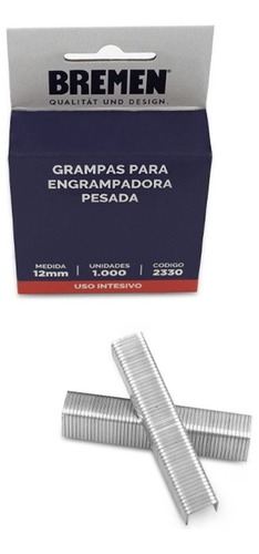 Grapa Grampa Engrampadora Triple Bremen 12mm Caja 1000u 2330