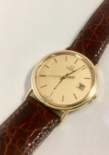 Relógio Omega Masculino Original Prestige Ouro 18k  