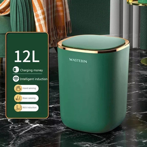 Bote De Basura De 12 Litros Con Inducción Automática, Versió