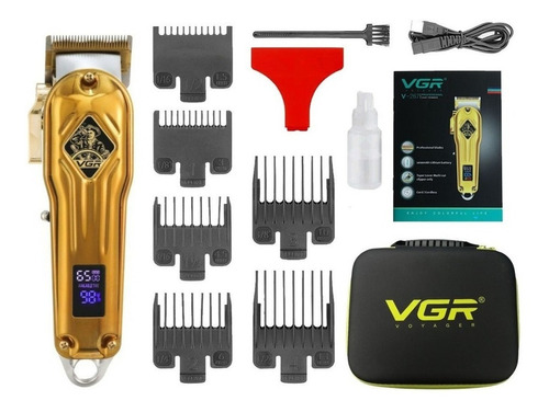 Maquina Corta Pelo Vgr V-267 Clipper Recargable Valija Usb