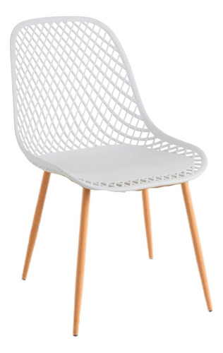 Pack 2 Sillas Terraza Cafeteria Metal Polipropileno